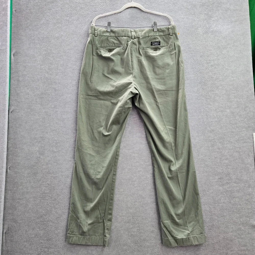 Banana Republic‎ Men Pants 35X32 Green Chino Aiden Chino Cotton